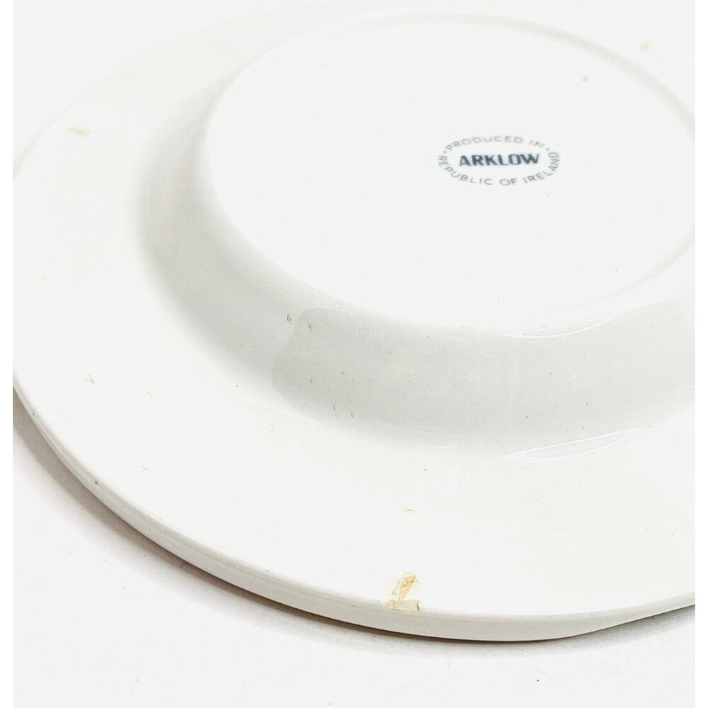 Arklow Ireland Gresham Hotel Dublin Ashtray White Gold Vintage Porcelain - Picture 10 of 14